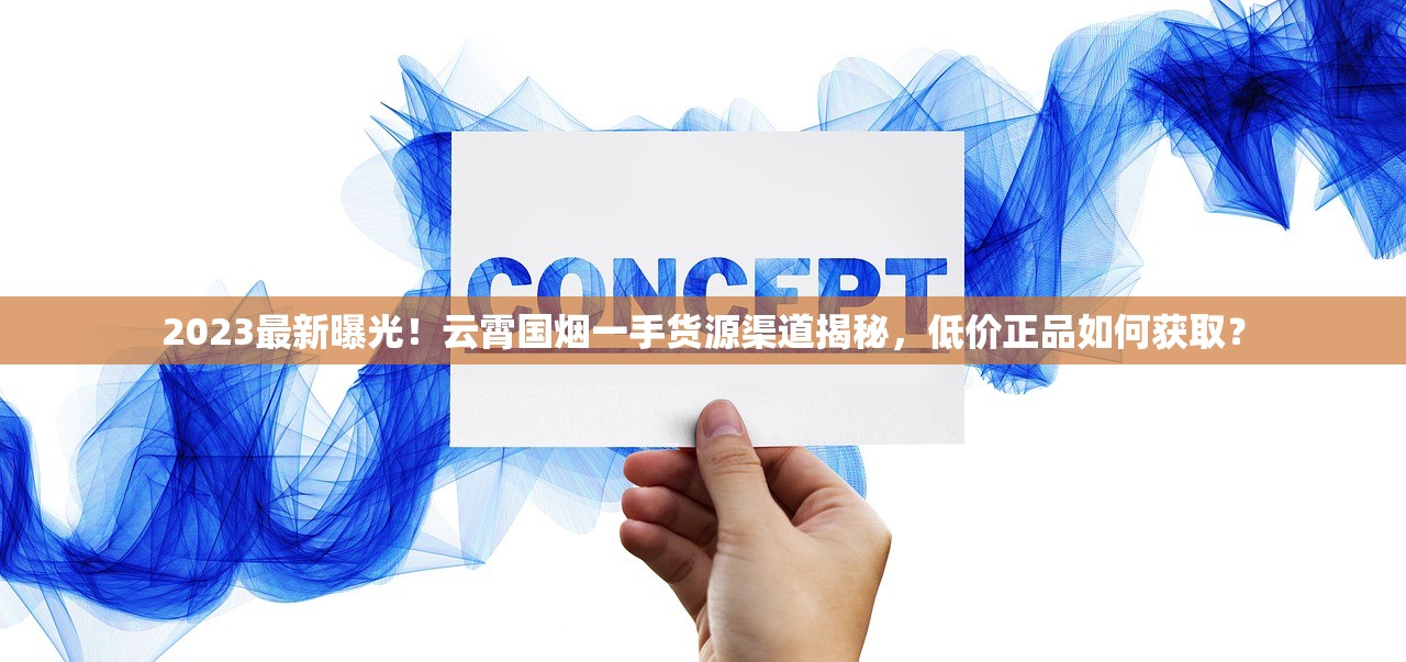 2023最新曝光！云霄国烟一手货源渠道揭秘，低价正品如何获取？