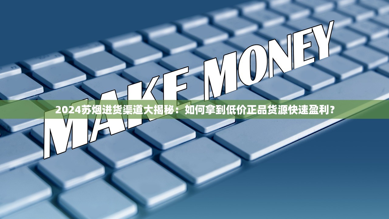 2024苏烟进货渠道大揭秘：如何拿到低价正品货源快速盈利？