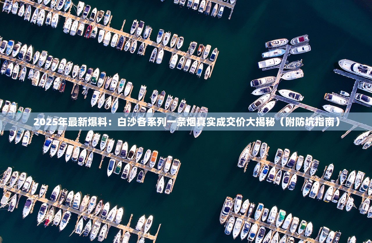 2025年最新爆料：白沙各系列一条烟真实成交价大揭秘（附防坑指南）