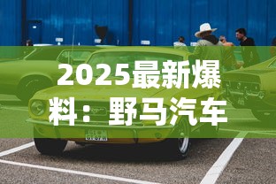 2025最新爆料：野马汽车售价竟比一条香烟还「烧钱」？
