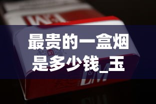 最贵的一盒烟是多少钱_玉溪香烟一条_香烟批发经销商