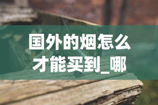国外的烟怎么才能买到_哪里买百乐烟最便宜_越南香烟沉香35元一包