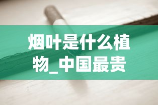 烟叶是什么植物_中国最贵的香烟2025_怎么样分辨红南京香烟真假
