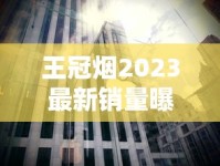 王冠烟2023最新销量曝光：逆势增长的背后藏着哪些消费密码？