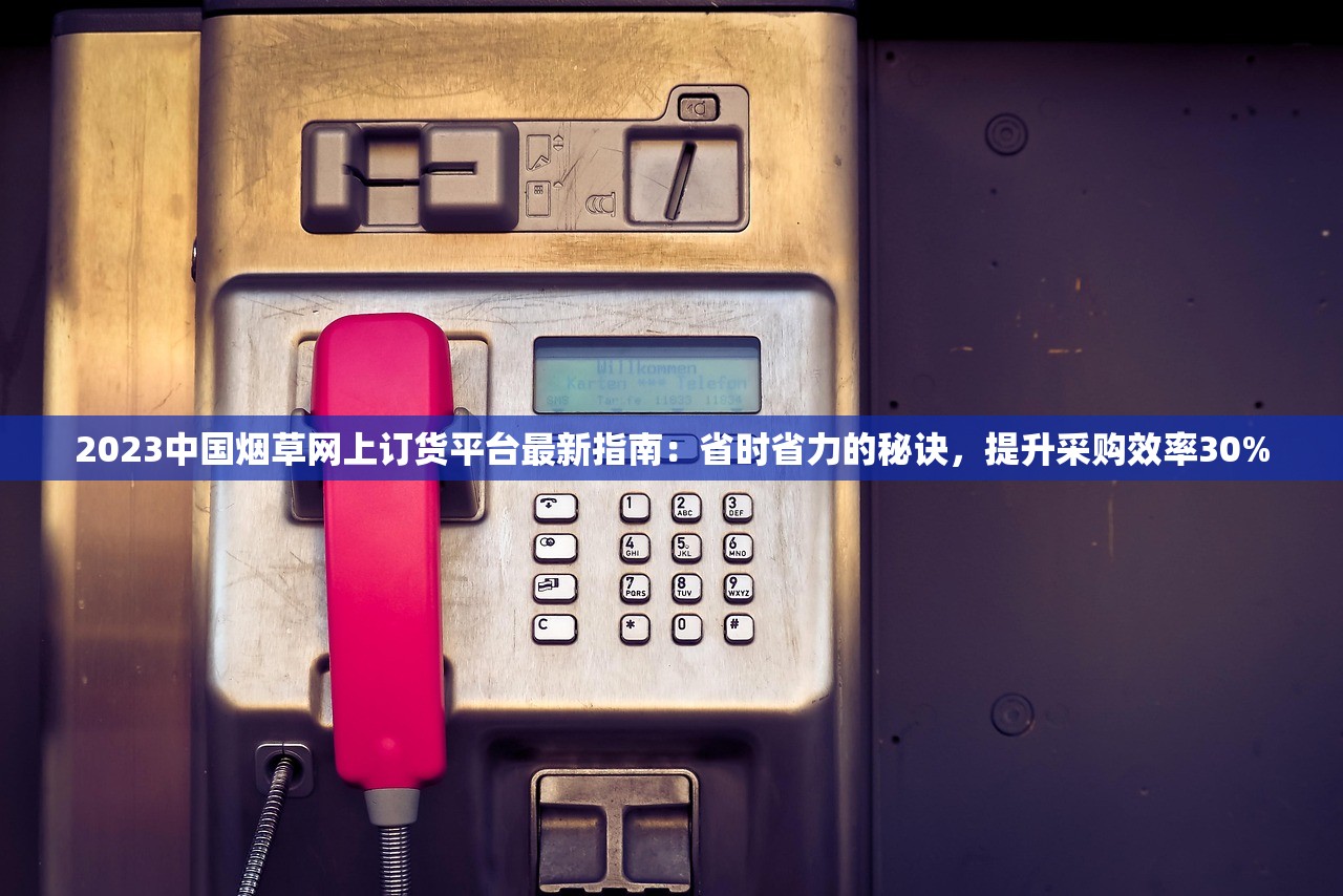 2023中国烟草网上订货平台最新指南：省时省力的秘诀，提升采购效率30%